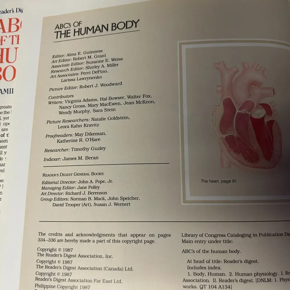 ABCs of the Human Body by Reader's Digest Editors (1990, Hardcover)